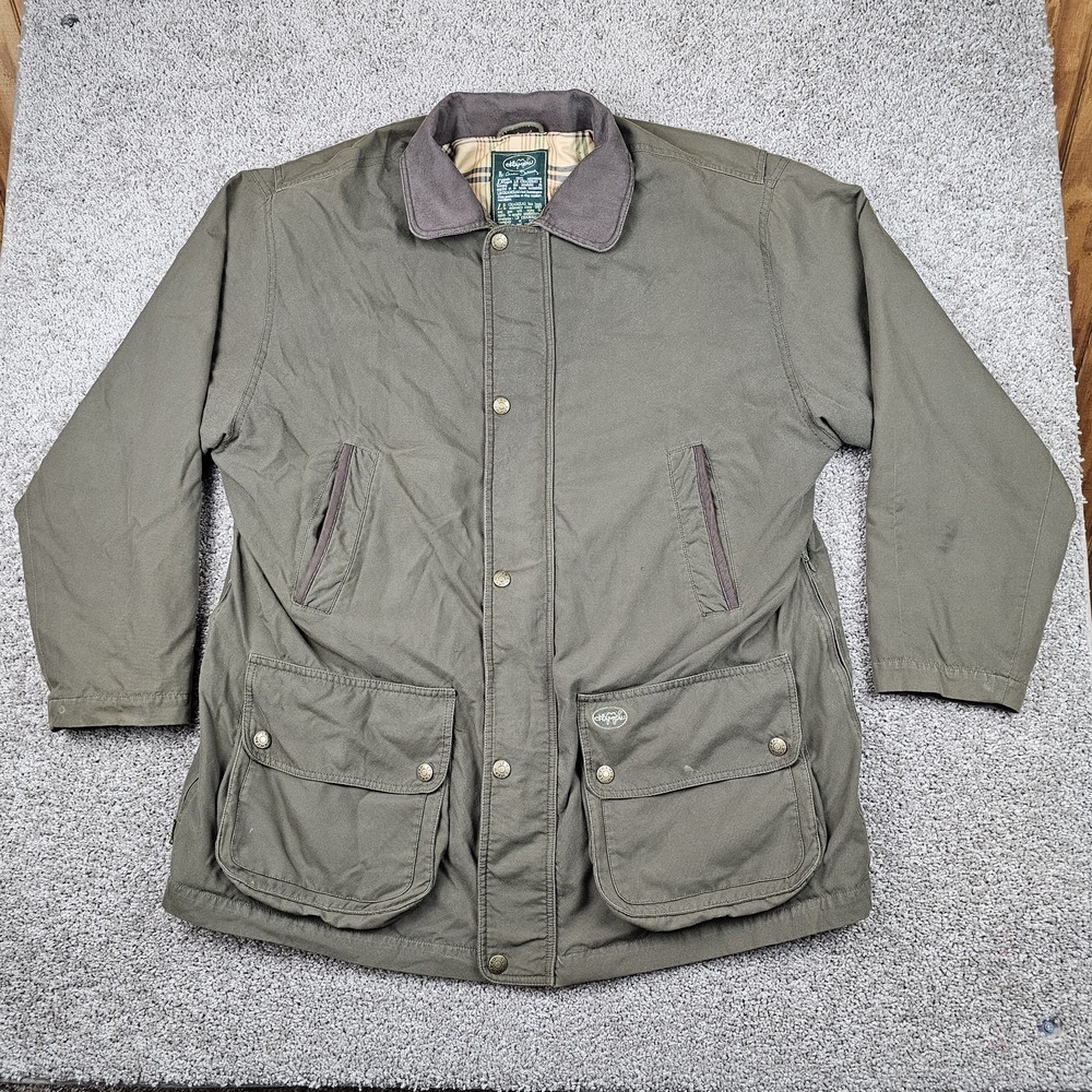 Le Chameau Men's XXL Hunting Field Jacket Forest Green Shooting Kotkor Canvas